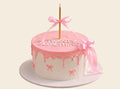 Pink Ribbon Birthday Cake