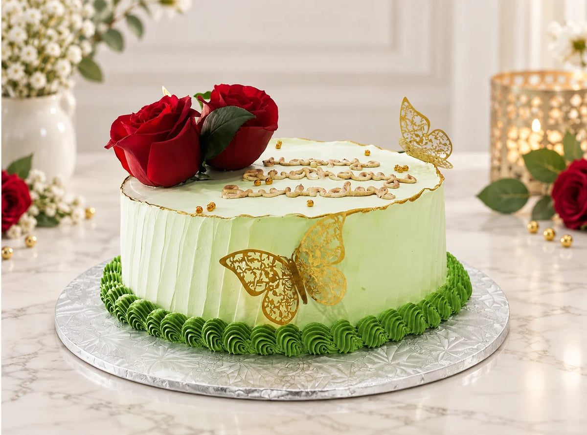 Elegant Butterfly Theme Cake