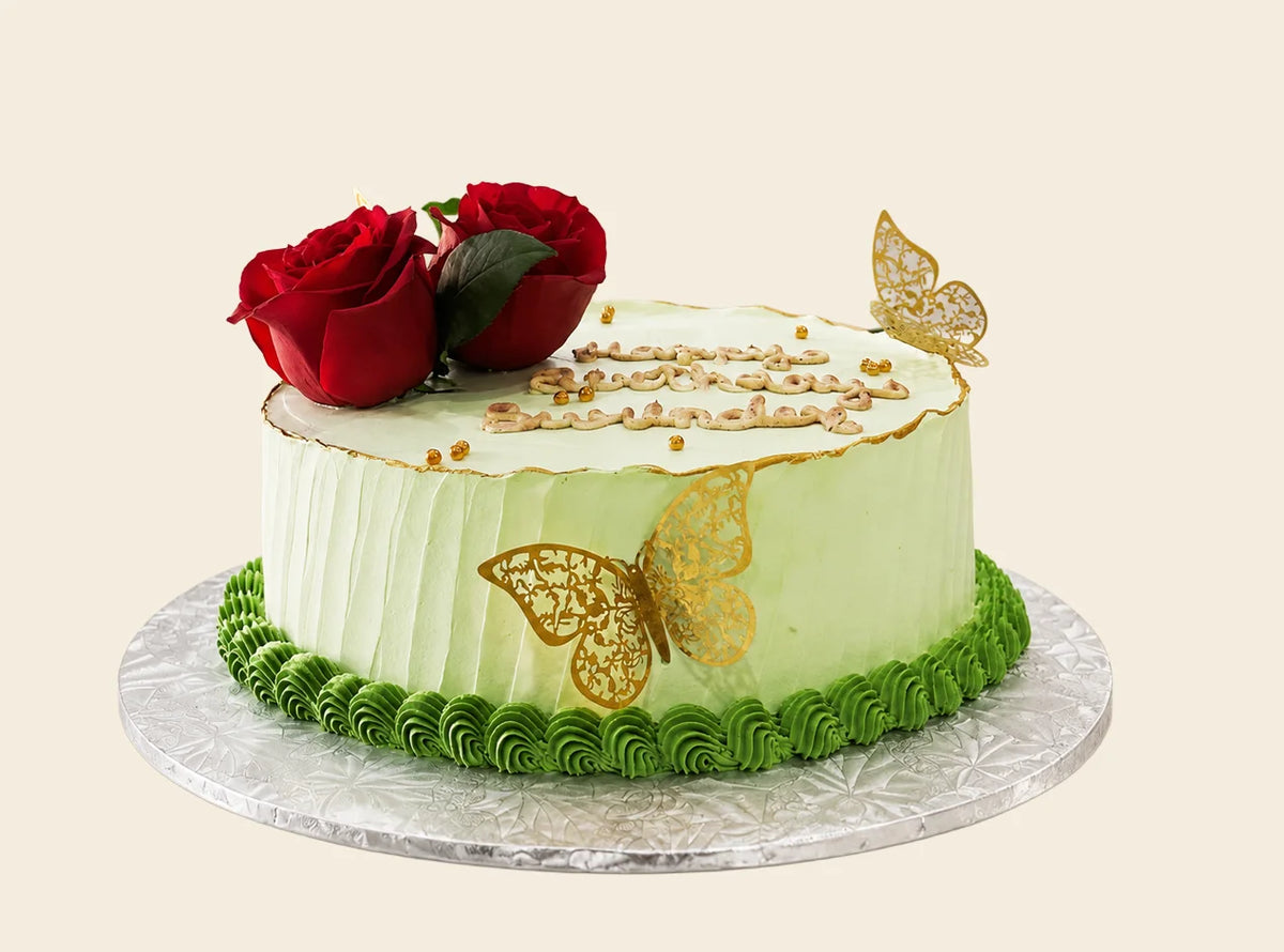 Elegant Butterfly Theme Cake
