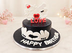 Mickey Minnie Love Theme Cake