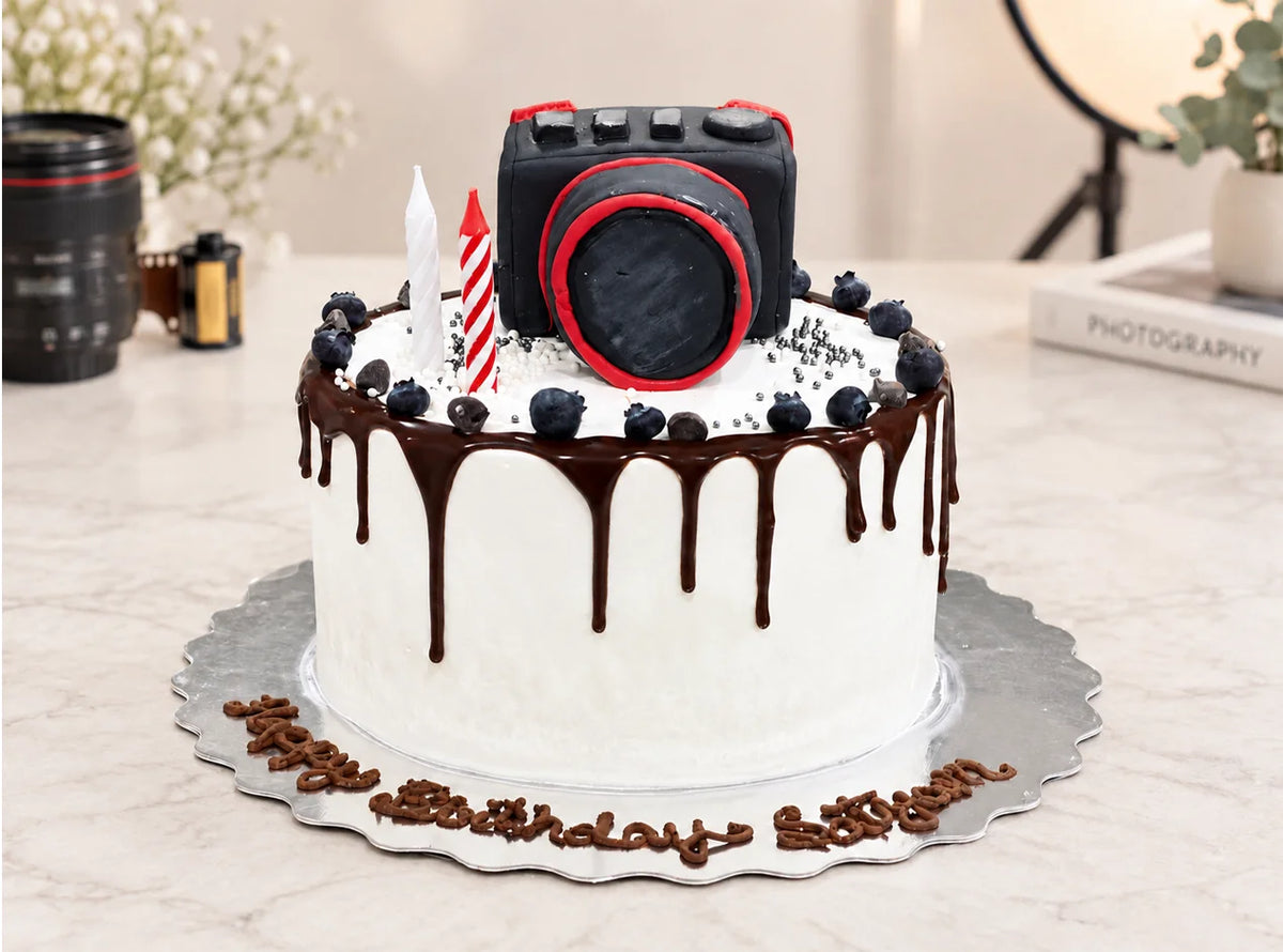 Camera Theme Cake