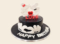 Mickey Minnie Love Theme Cake