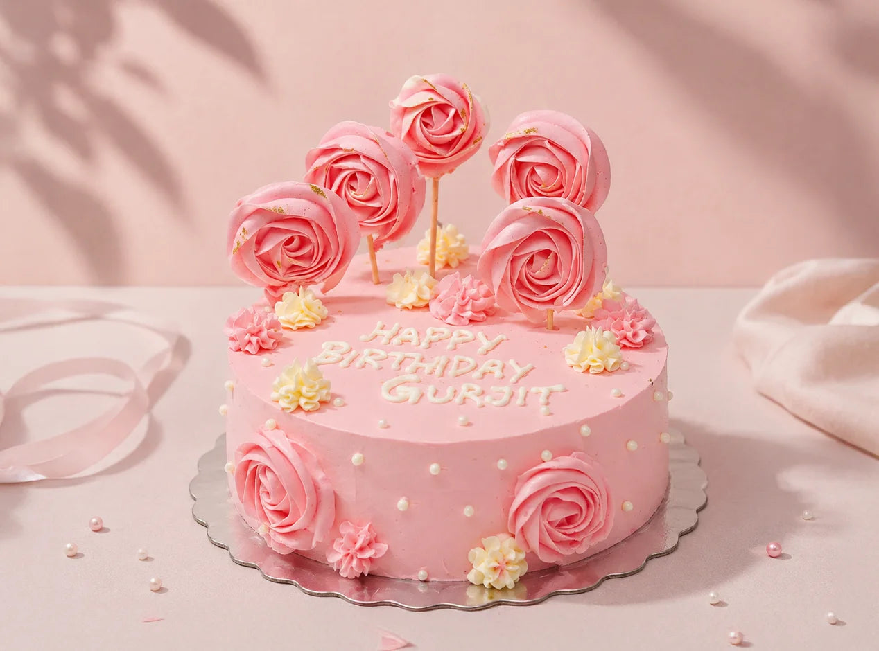 Blush Bloom Fantasy Cake