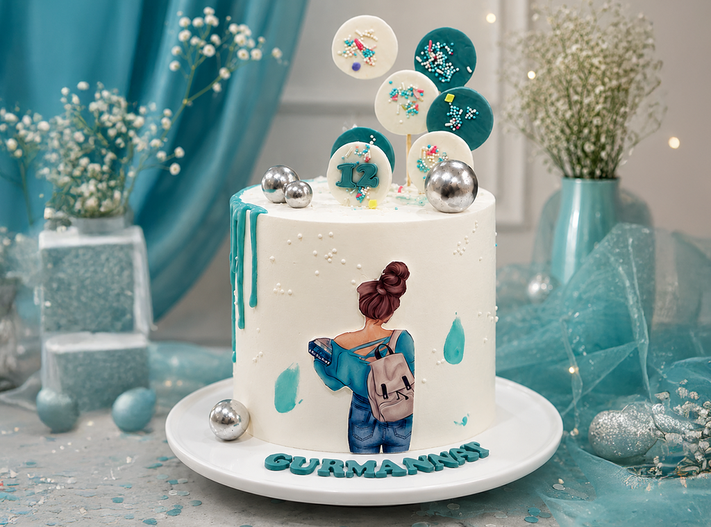 Cool Girl Birthday Cake