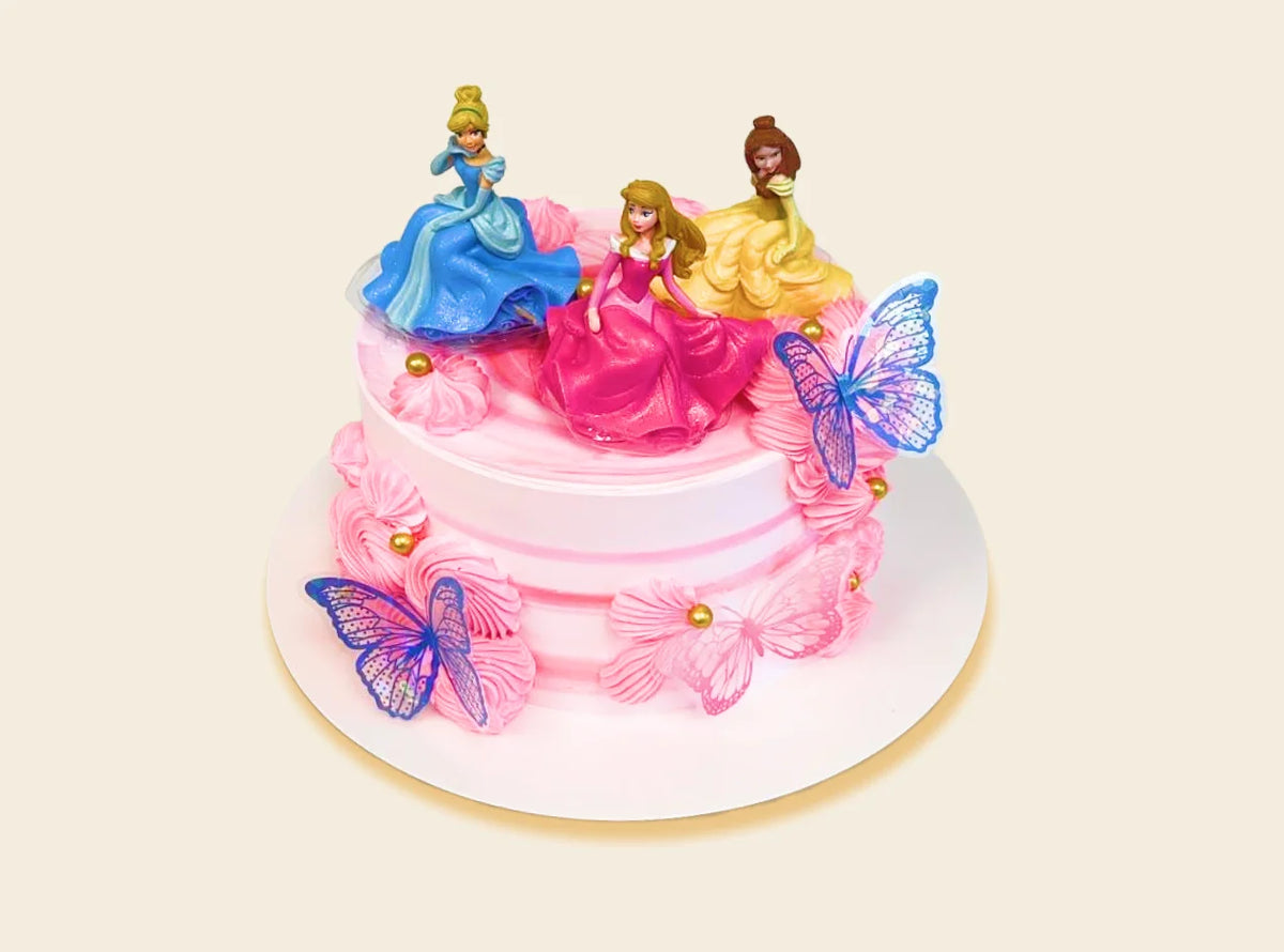 Disney Princess Butterfly Birthday Cake