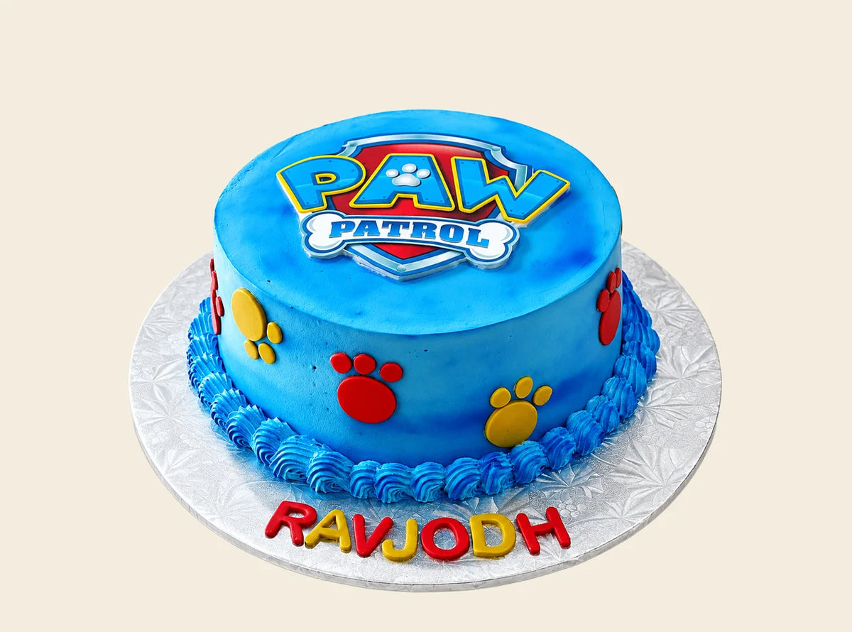 Blue Paw Patrol Fondant Cake
