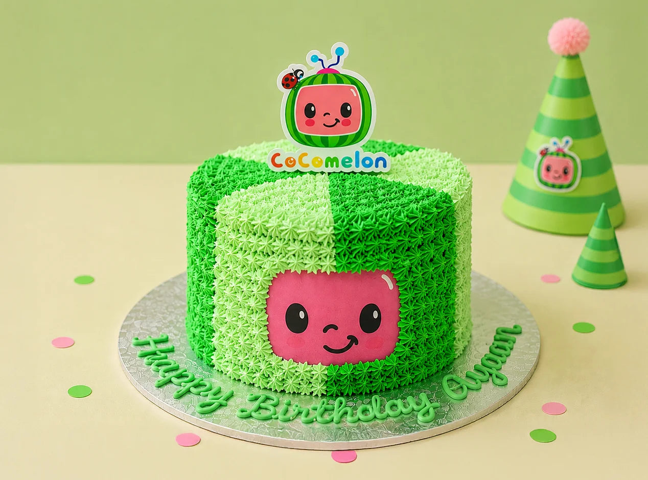 Cocomelon Patchwork Party Cake
