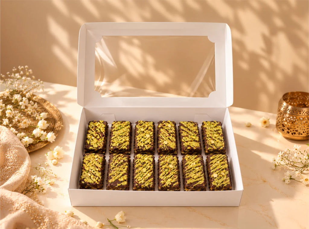 Kunafa Brownie Bites