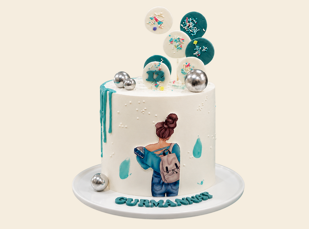 Cool Girl Birthday Cake