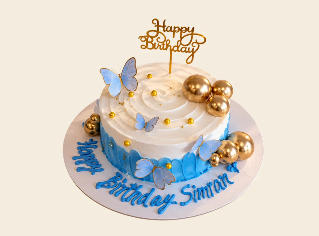 Butterfly Theme Birthday Cake