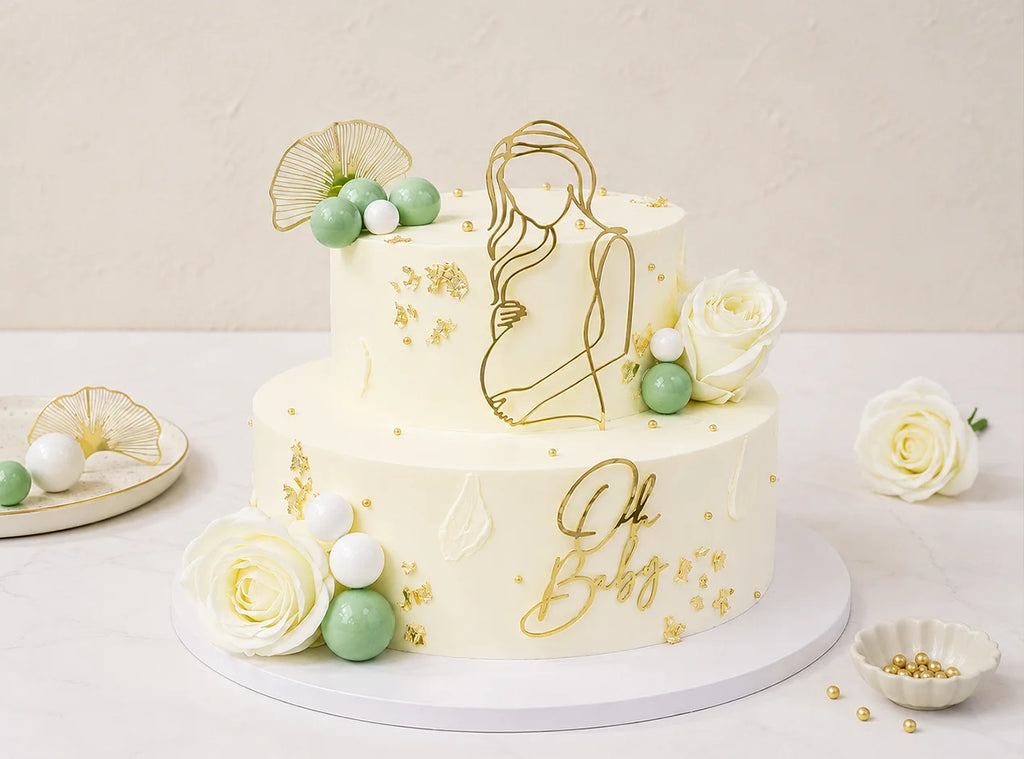 Mom-to-Be Baby Shower Cake
