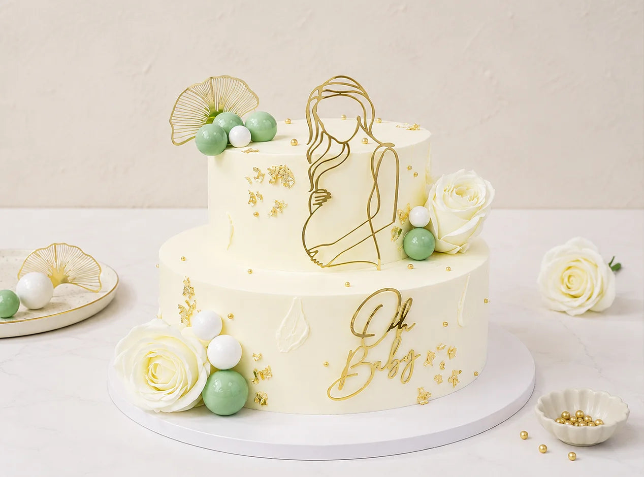 Mom-to-Be Baby Shower Cake