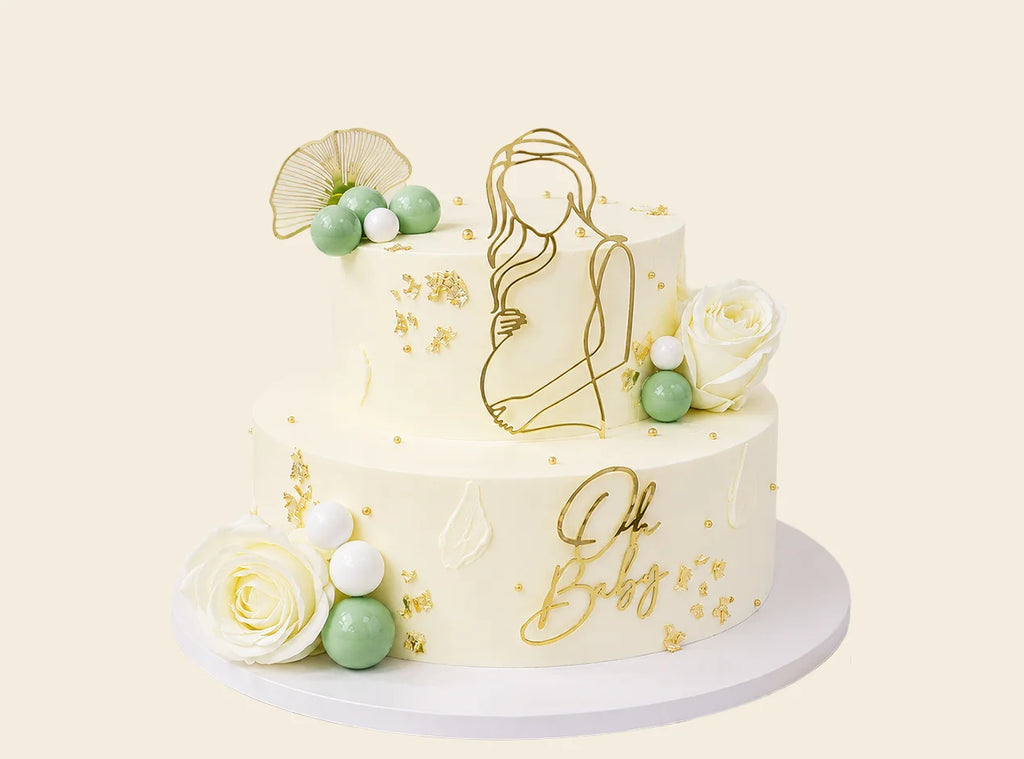 Mom-to-Be Baby Shower Cake