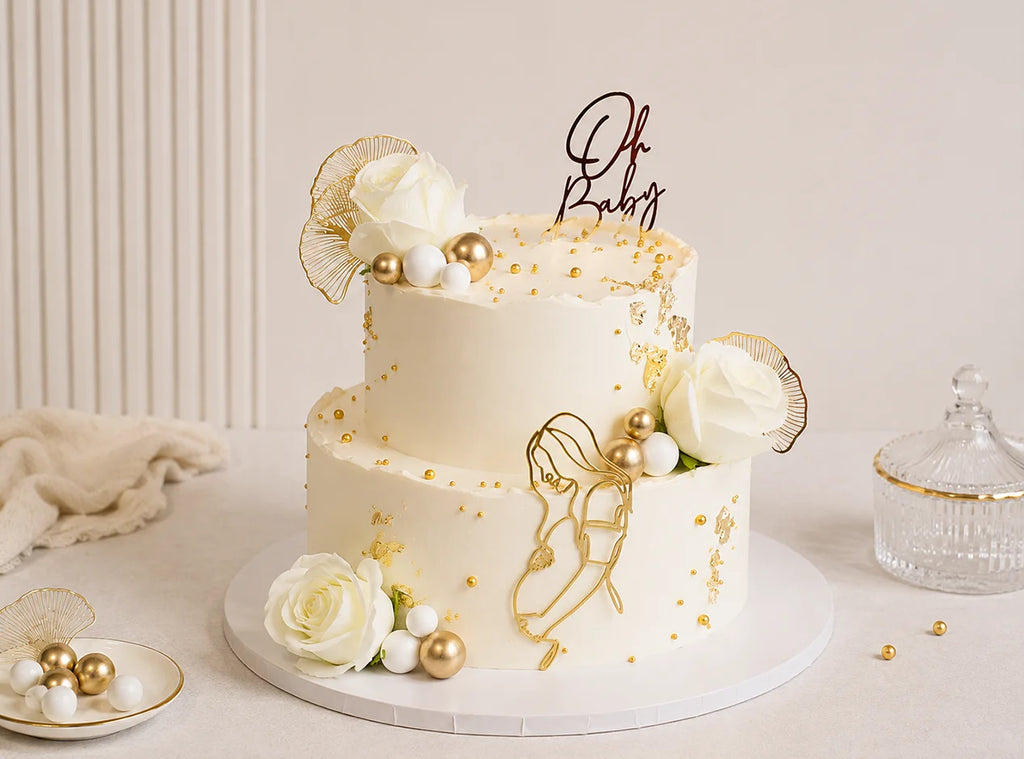 Mom-to-Be Baby Shower Cake