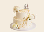 Mom-to-Be Baby Shower Cake White