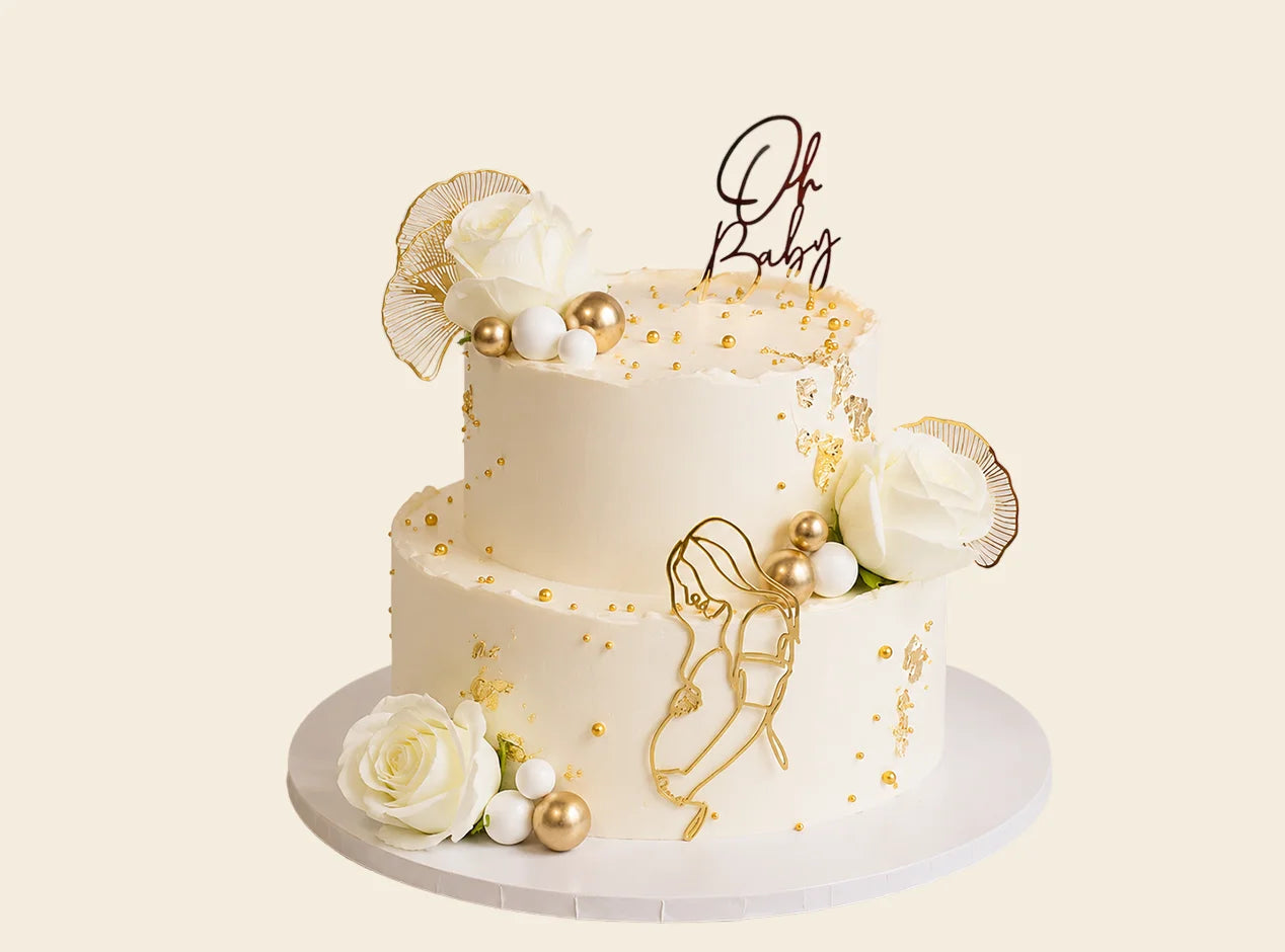 Mom-to-Be Baby Shower Cake
