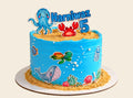 Under the Sea Ocean Theme Birthday Cake