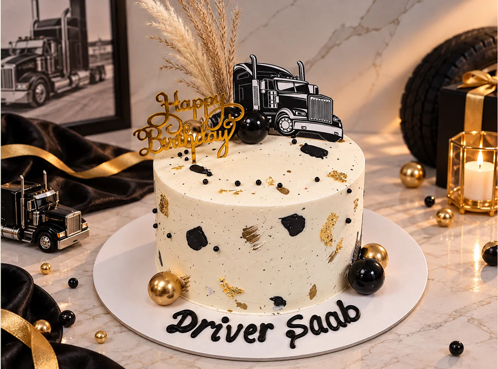 Truck Theme Birthday Cake