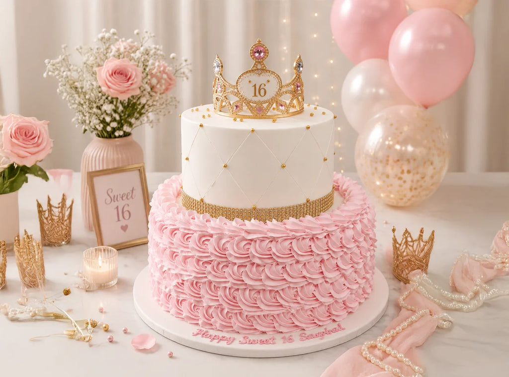 Sweet Sixteen Princess Birthday Cake