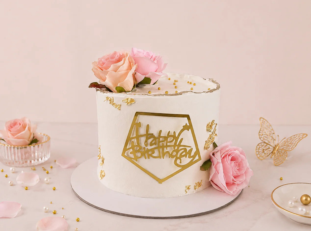 Floral Birthday Cake