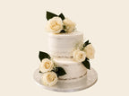Naked Wedding Tiered Cake