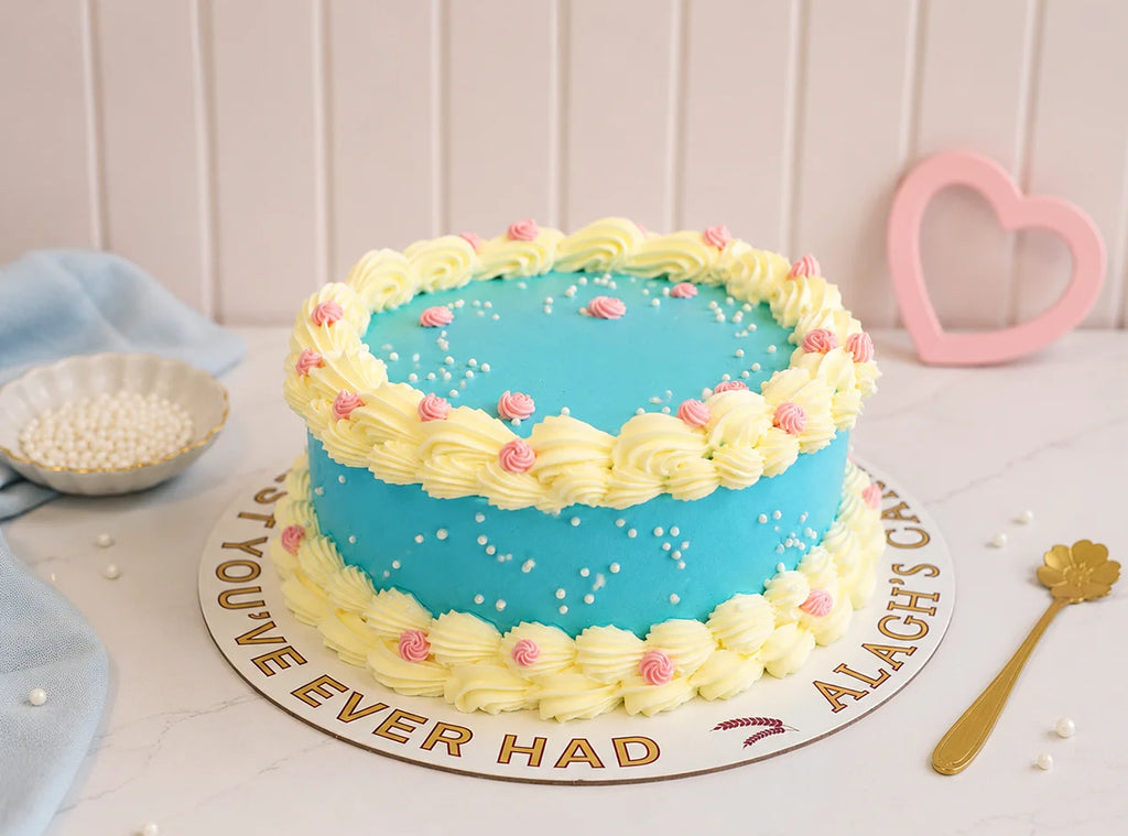 Blue Vintage Cake