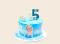 Blue Frozen Elsa Cake