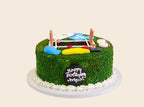 Cricket Theme Cake