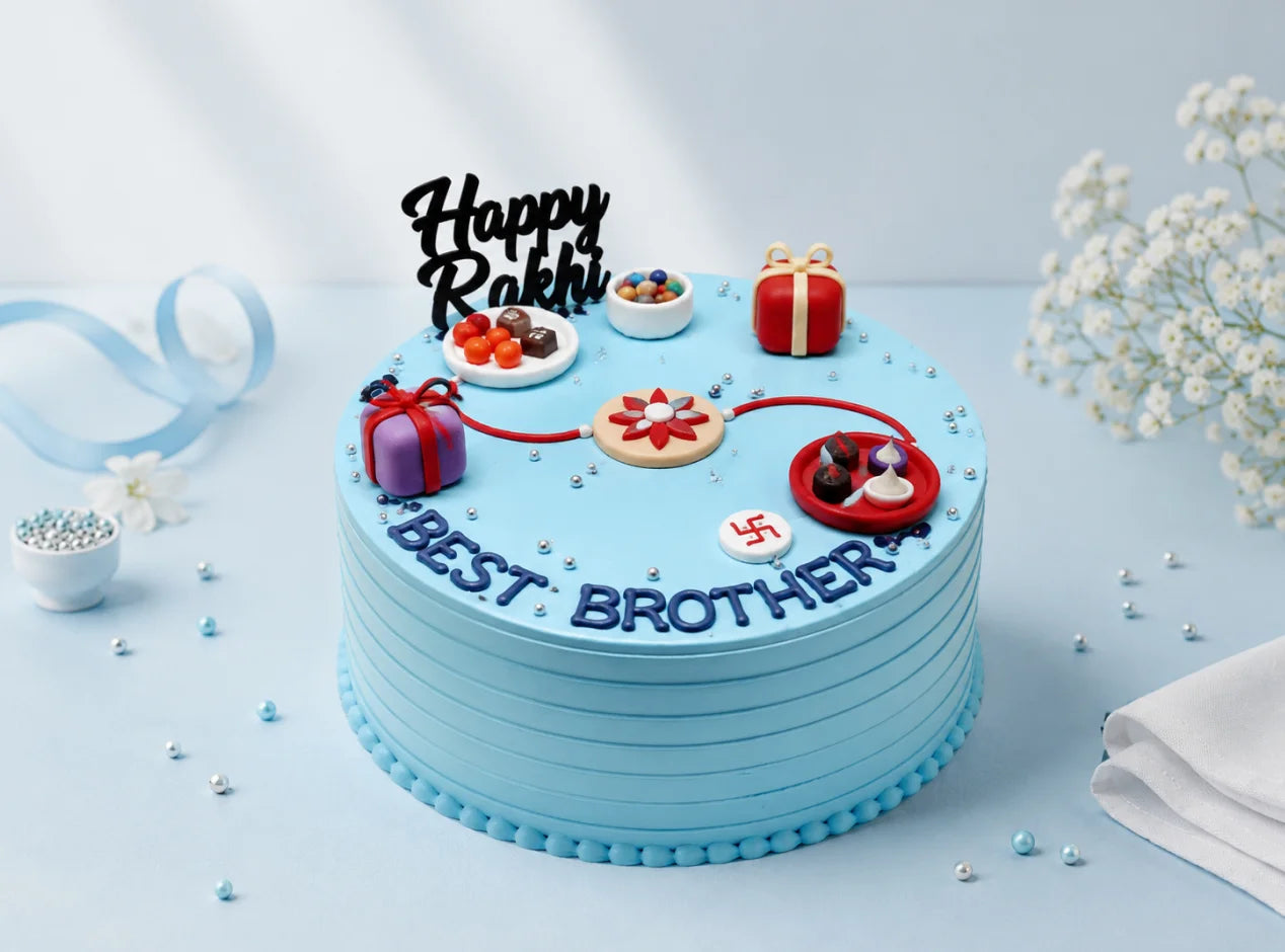 Best Brother Rakhi Cake