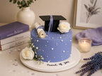 Lavender Graduation Cake