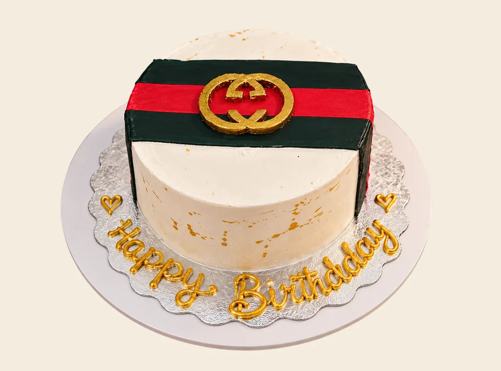 Gucci Themed Fondant Cake