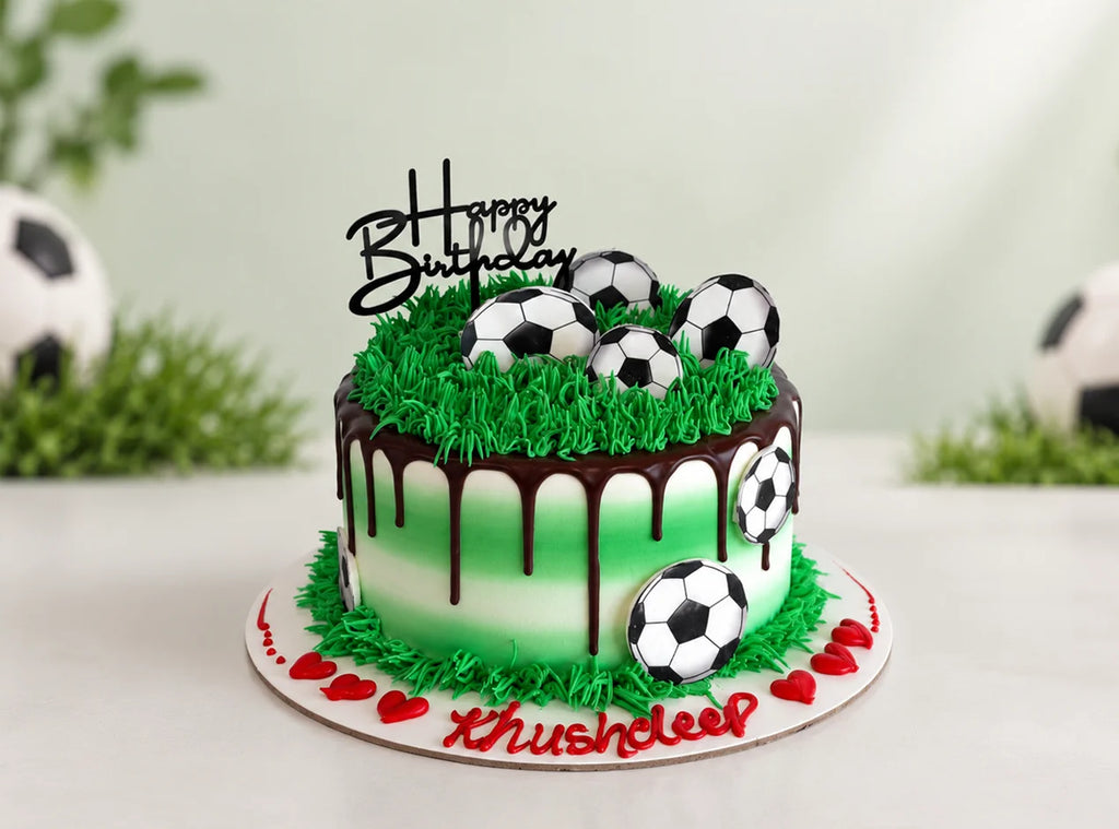 Football theme cake