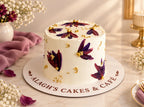 Hand-Painted Floral Delight Cake