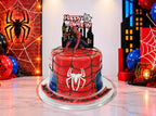 Spiderman Theme Birthday Cake