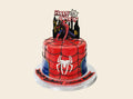 Spiderman Theme Birthday Cake