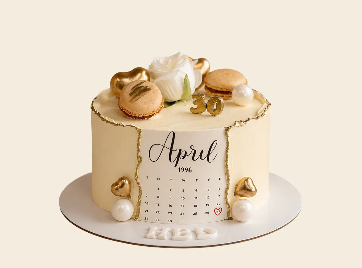 Calendar Birthday Cake
