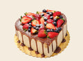 Chocolate Berry Heart Cake