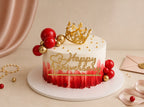 Red Crown Birthday Cake