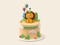 Cute Jungle Theme Cake