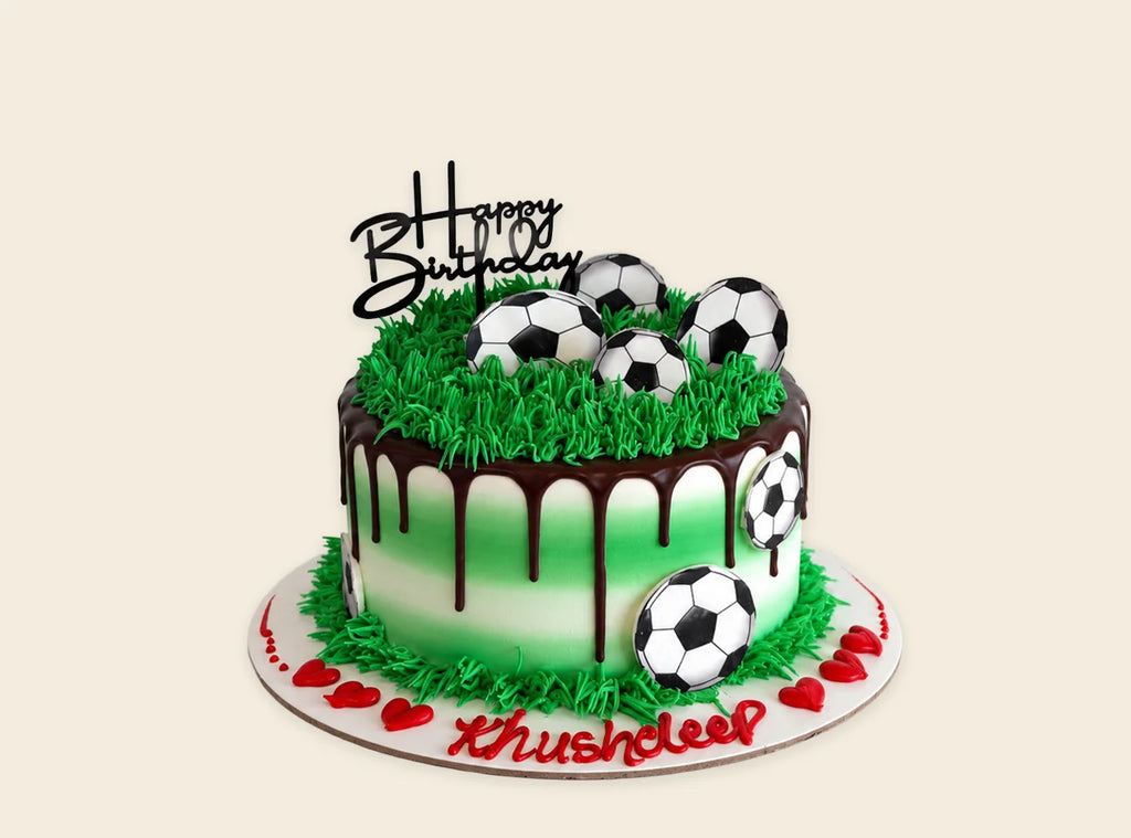 Football theme cake