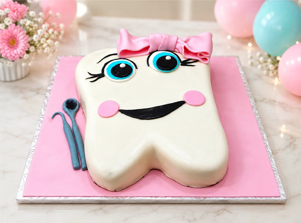 Tooth Molded Theme Cake