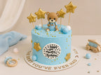 Blue Teddy Birthday Cake