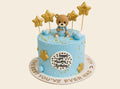 Blue Teddy Birthday Cake