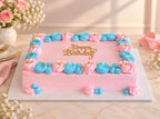 Pastel Rectangle Birthday Cake