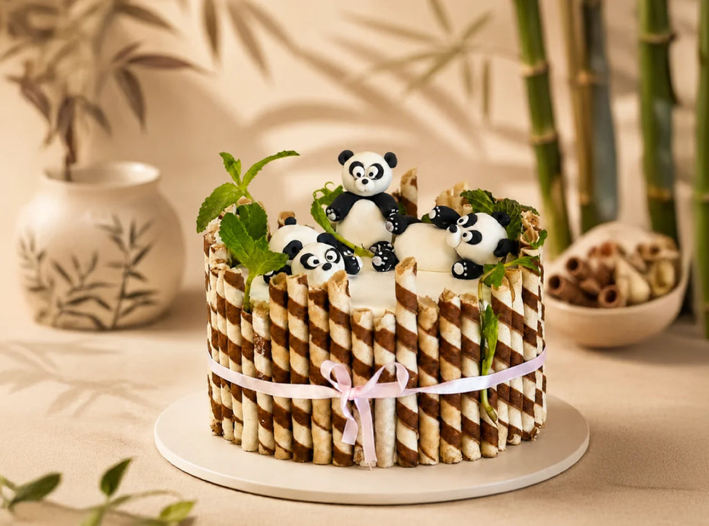 Panda Theme Birthday Cake