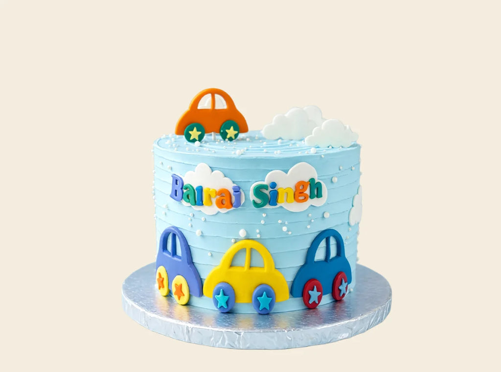 Cars Theme Birthday Cake