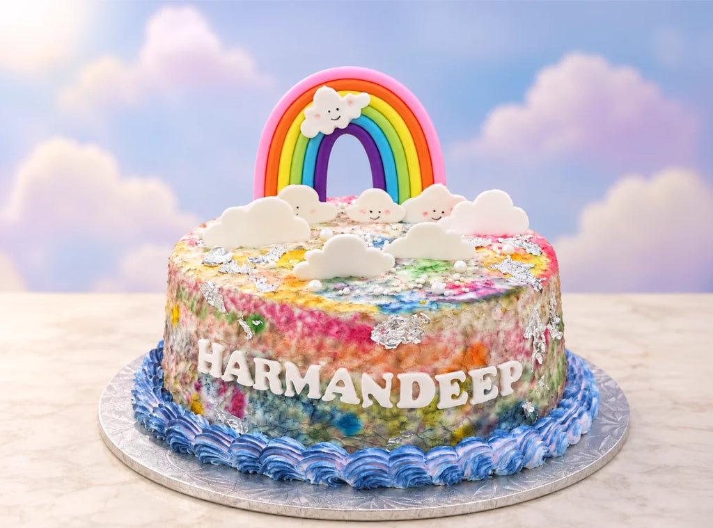 Rainbow Cloud Birthday Cake