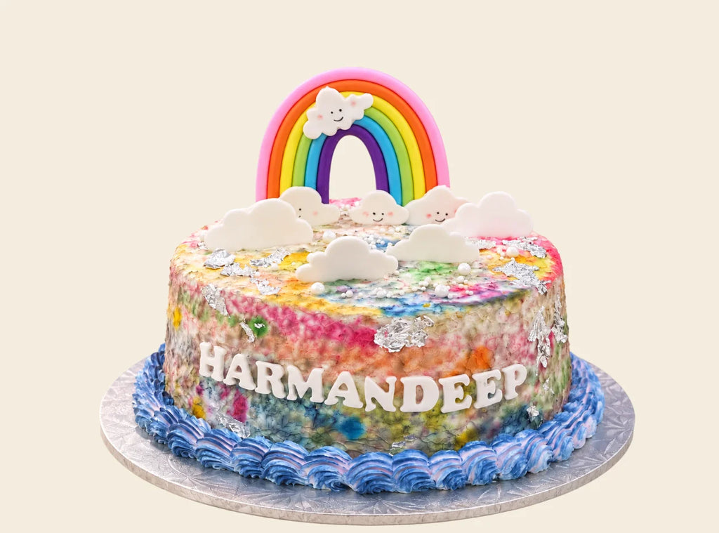 Rainbow Cloud Birthday Cake