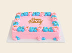 Pastel Rectangle Birthday Cake