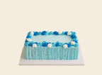 Blue Rectangle Cake